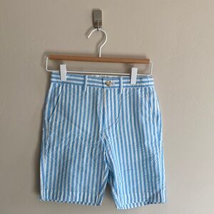 Blue and White Striped Kid’s Shorts